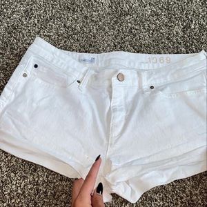 Size 28 white Jean shorts from the loft